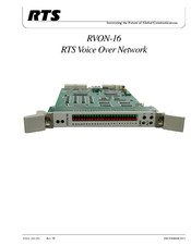 RTS RVON-16 User Manual