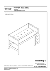 Next PARKER BED Assembly Instructions Manual
