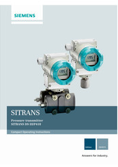 Siemens SITRANS P410 Compact Operating Instructions