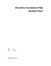Huawei CherryPlus Faqs