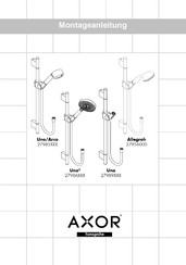 Hans Grohe AXOR Uno2 27986 Series Assembly Instructions Manual