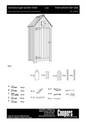 Coopers Of Stortford Gainsborough Garden Shed Instructions For Use