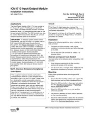 Johnson Controls MS-IOM1710-0 Installation Instructions Manual