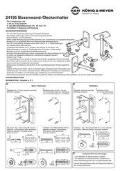 Konig & Meyer 24195 Quick Start Manual
