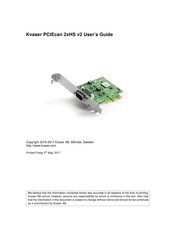Kvaser PCIEcan 2xHS v2 User Manual