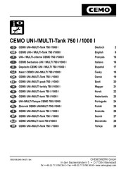 CEMO MULTI-Tank 750 l Instruction Manual