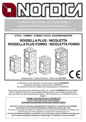 LA NORDICA NICOLETTA Instructions For Installation, Use And Maintenance Manual