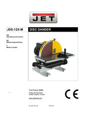 Jet JDS-12X-M Operating Instructions Manual