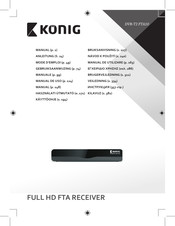 König DVB-T2 FTA10 Manual