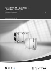 SystemAir Topvex SR 11 M0 Installation Instructions Manual