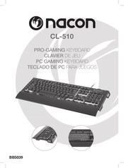 Nacon CL-510 Instruction Booklet