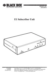 Black Box LRA1200A-E Instructions Manual