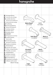 Hans Grohe Talis Classic 14148000 Assembly Instructions Manual