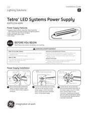 Ge Tetra Series Installation Manual