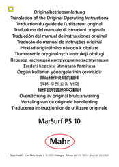 Mahr Marsurf Ps 10 Manuals Manualslib