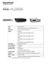 GlacialTech Altair A381 VFD Quick Start Manual
