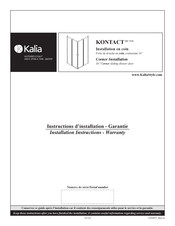 Kalia KONTACT Series Installation Instructions / Warranty