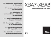Nice XBA7-XBA8 Instruction And Warnings For The Installer