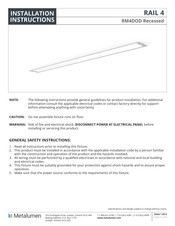 Metalumen RM4DOD Recessed Installation Instructions Manual