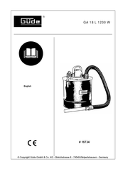 Gude GA 18 L 1200 W Operating Instructions Manual