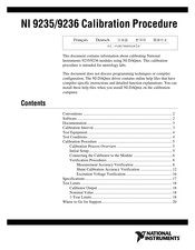 National Instruments 9235 Calibration Procedure