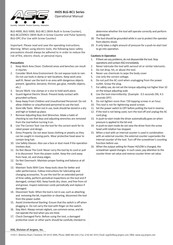ASG BLG-5000 Series Operational Manual