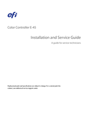 EFI E-45 Installation And Service Manual