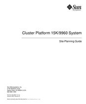 Sun Microsystems 15K/9960 Site Planning Manual