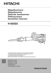 Hitachi H 65SD2 Handling Instructions Manual