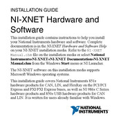 National Instruments NI-XNET Installation Manual