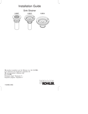 Kohler K-8807 Installation Manual