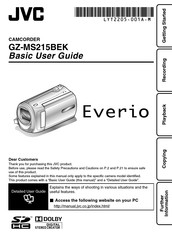 JVC Everio GZ-MS215BEK Basic User's Manual