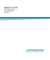 Artesyn MVME721X RTM Installation And Use Manual