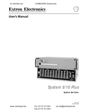 Extron electronics System 10 Plus User Manual