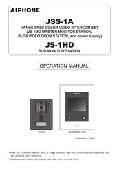 Aiphone JS-1HD Operation Manual