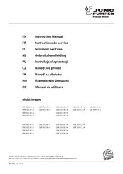 Pentair JUNG PUMPEN MultiStream UC Series Instruction Manual