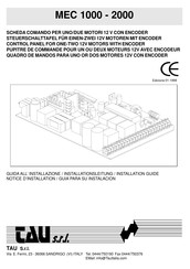 Tau MEC 1000 Installation Manual