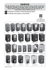 Harvia 50 SL Additional Instructions
