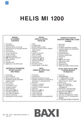 Baxi HELIS MI 1200 Manual