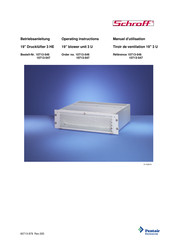 schroff 10713-547 Operating Instructions Manual