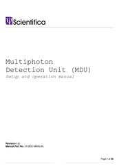 Scientifica MDU Setup And Operation Manual