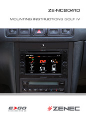 Zenec ZE-NC2041D Mounting Instructions