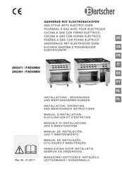 Bartscher FAE93M00 Installation, Operating And Maintenance Instructions