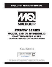MULTIQUIP EM120 Operation And Parts Manual