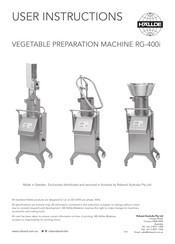 Hallde RG-400i User Instructions