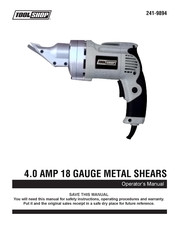 Toolshop 241-9894 Operator's Manual