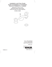 Kohler K-15261 Installation And Care Manual