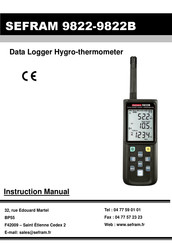 SEFRAM 9822B Instruction Manual
