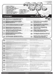 ECS Electronics VW-096-D1 Fitting Instructions Manual