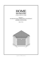 Home Decorators Collection SK18206A Assembly Instructions Manual